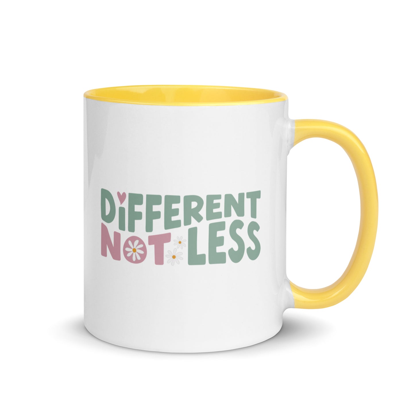 Different Not Less Mug with Color Inside