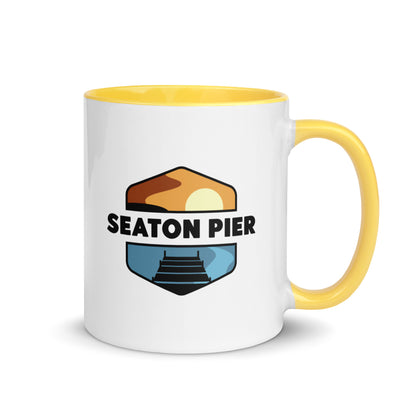 Seaton Pier Mug with Color Inside