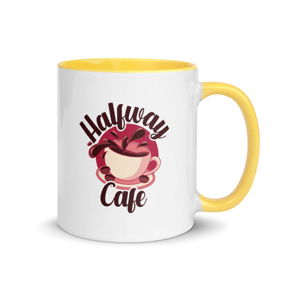 Halfway Cafe Mug with Color Inside