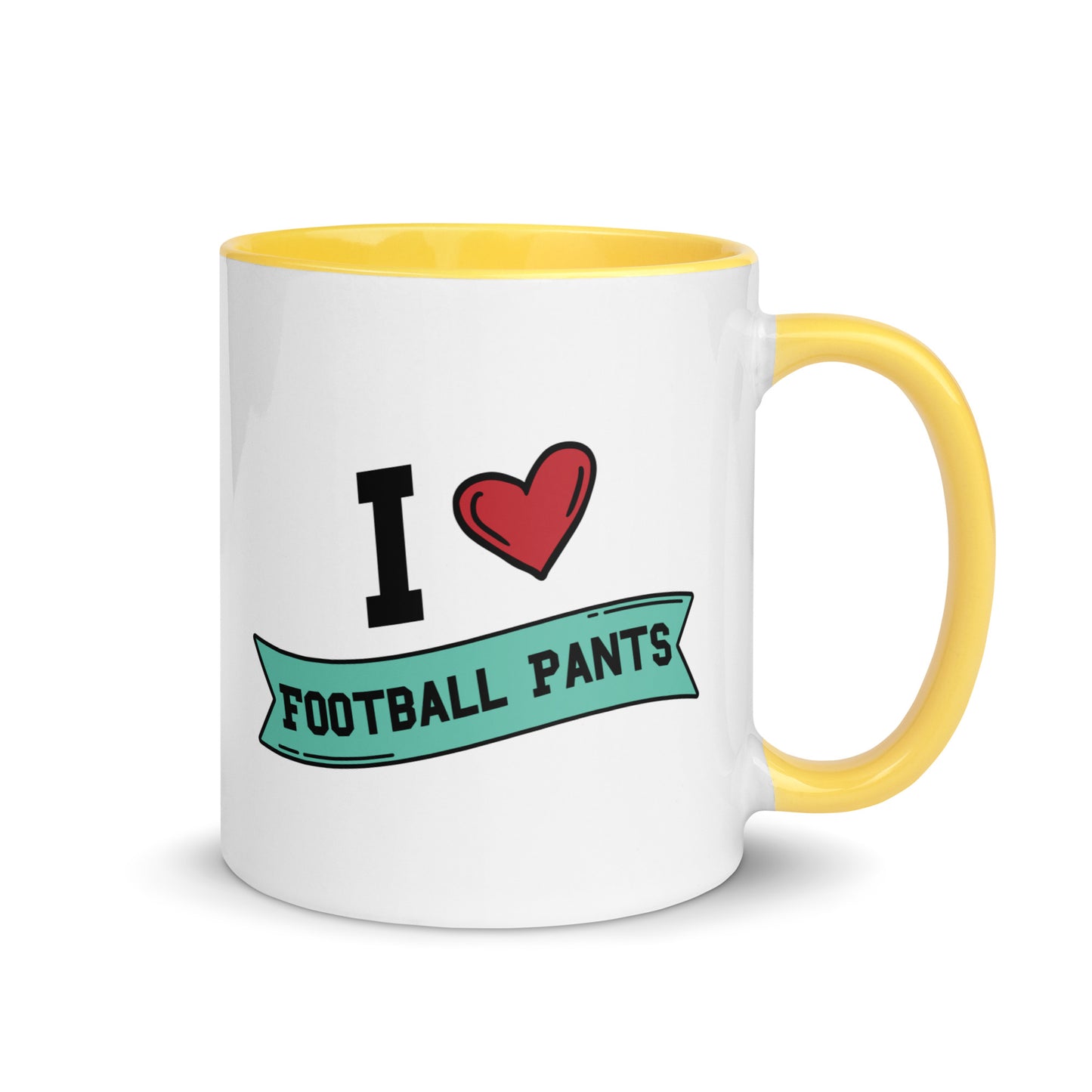 I <3 Football Pants Mug with Color Inside