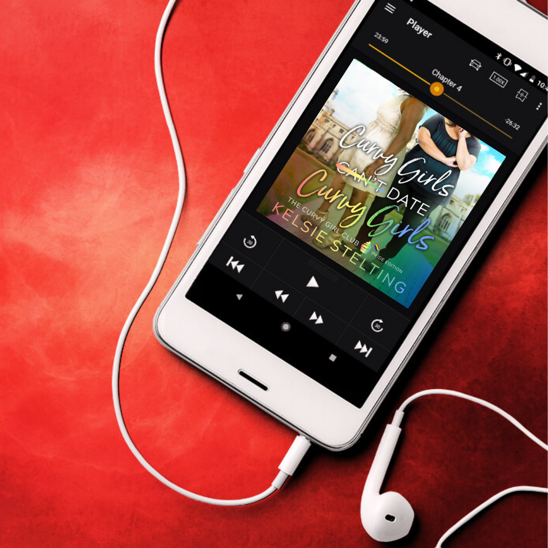 An audiobook.  The book's title is Curvy Girls Can't Date Curvy Girls, The Curvy Girl Club Book 11 by author Kelsie Stelting