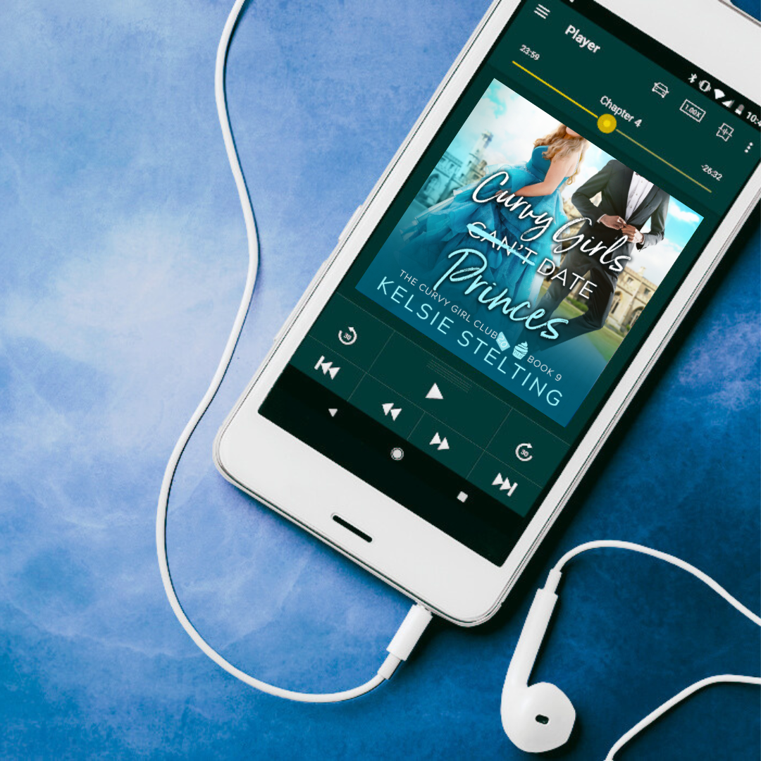 An audiobook. The book's title is Curvy Girls Can't Date Princes, The Curvy Girl Club Book 9 by author Kelsie Stelting
