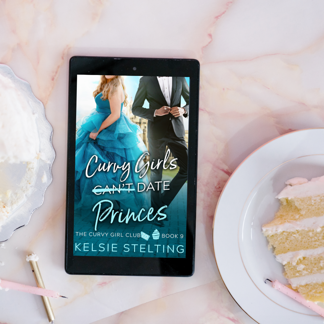 An eBook. The book's title is Curvy Girls Can't Date Princes, The Curvy Girl Club Book 9 by author Kelsie Stelting