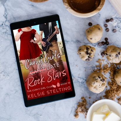 An eBook. The book's title is Curvy Girls Can't Date Rock Stars, The Curvy Girl Club Book 10 by author Kelsie Stelting